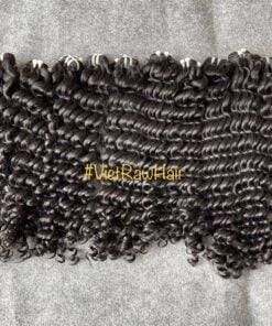 Deep Riccio Tessitura Capelli capelli ricci profondi con tessuto di colore naturale 24 pollici