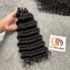 Deep Wave Machine Weft deep wave natural color weft hair bundle 16 inches