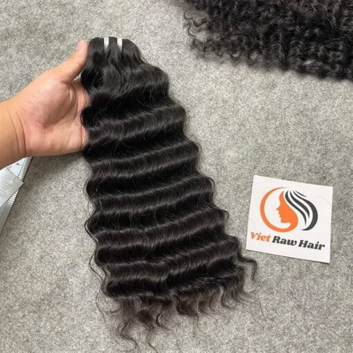 deep wave natural color weft hair bundle 16 inches