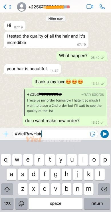 ivory coast customer feedback hair extension messages vietrawhair 6