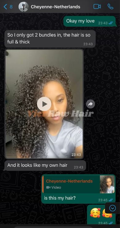 Viet Raw Hair Single Donor - Vietnamese Raw Hair | Wholesale Human Hair Extensions Vietnam | Natural single donor hair Vietnam netherlands-customer-feedback-hair-extension-messages-vietrawhair-1