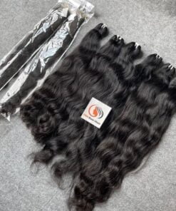 fasci di capelli ondulati naturali grezzi da 26 pollici a doppia trafilatura