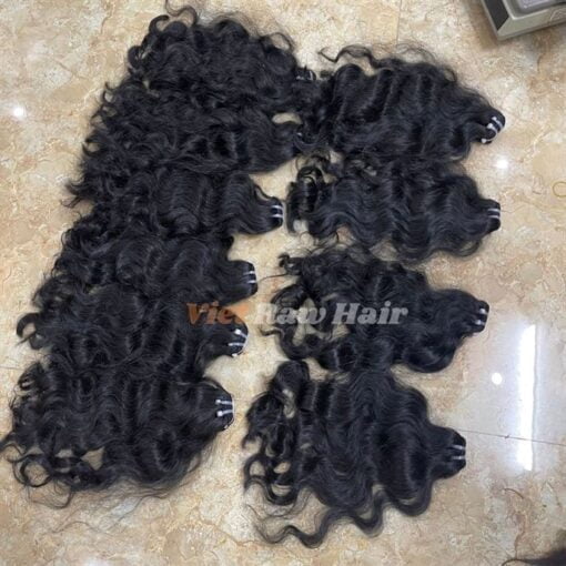 raw natural wavy weft hair luxury 1