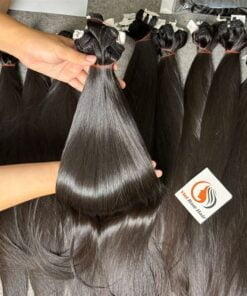 Liso Sedoso Tissagem Cabelo feixes-de-trama-de-cabelo-de-trama-de-cor-preta-natural-sedosa-3