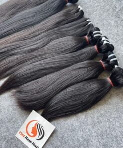 Liso Natural Cabello Tejido mechones-de-pelo-lacio-crudo-vietnamita-color-negro-1