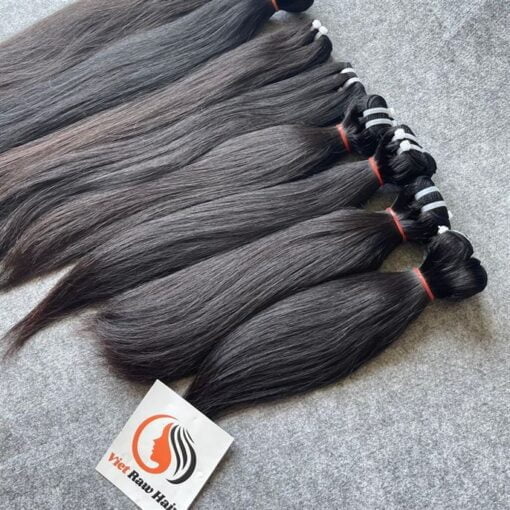 vietnamese raw straight hair bundles black color 1