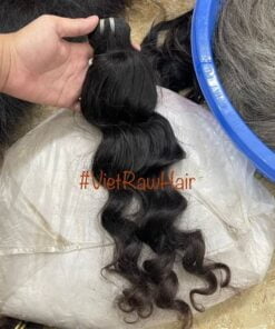 Bouncy Ondulado Cabello Tejido vietnamita-ondulado-bouncy-tejido-pelo-negro-5