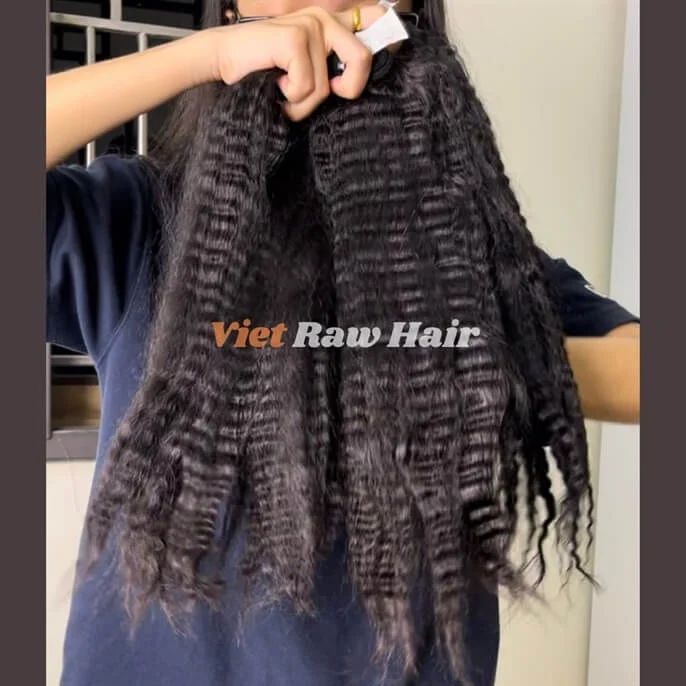 Kinky Lisses (Yaki Lisses) Tissages Cheveux faisceaux de cheveux à tissage droit yaki