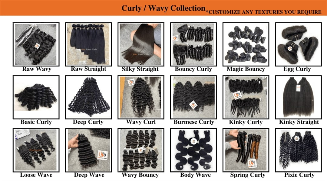 curly and wavy bundle textures collections