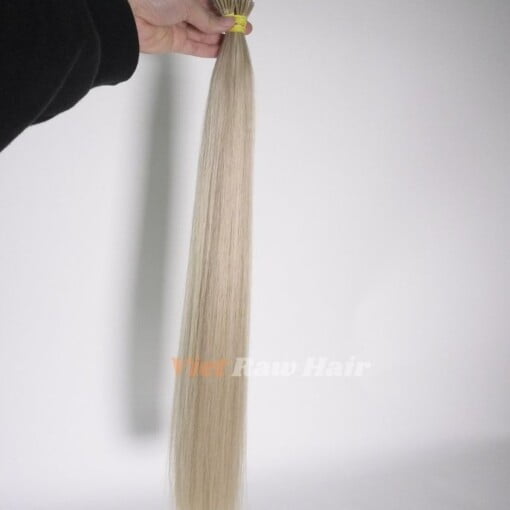 ash blonde hair color nano tip