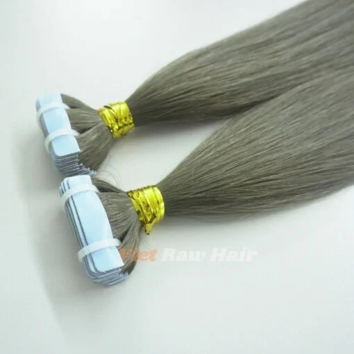 Dark Grey Tape In Hair Extension - Image 4