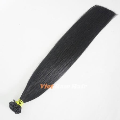 black 1B color flat tip hair