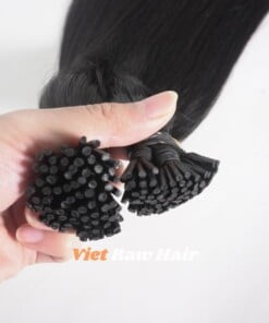 Black Straight I Tip Human Hair Extension black human hair i tip extension