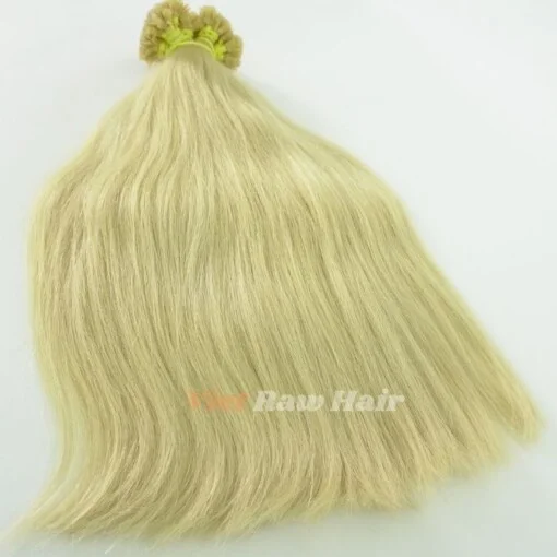 Blonde #613 Flat Tip Human Hair Extension - Image 2