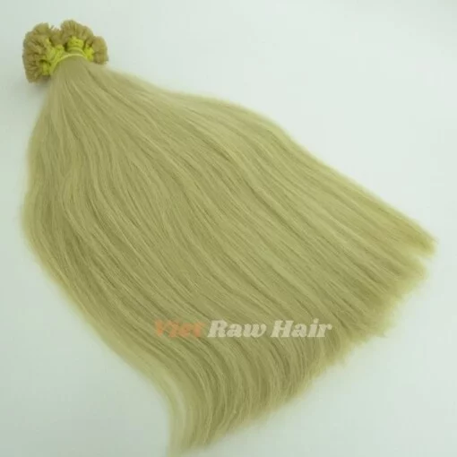 Blonde #613 Flat Tip Human Hair Extension - Image 4