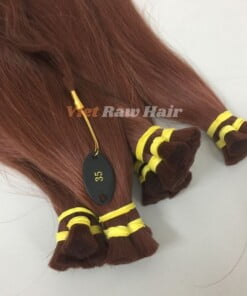 Mahogany (Wine Red) Straight Bulk Hair bulk hair color 35