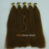 Brown #6 Straight Bulk Hair bulk hair color 6