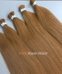 Light Copper Straight Bulk Hair