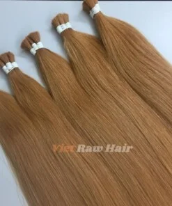 Light Copper Straight Bulk Hair