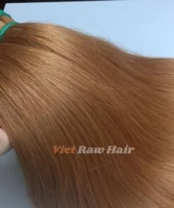 Alternative view of Light Copper Straight Bulk Hair