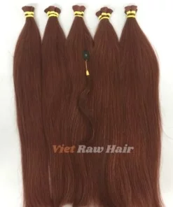 Alternative view of Mahogany (Wine Red) Straight Bulk Hair