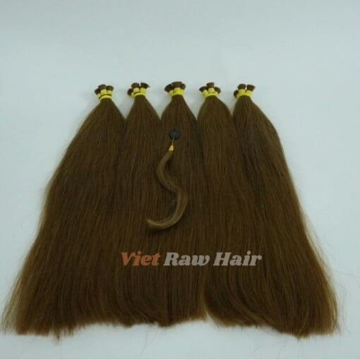 bulk hair extension color 6 brown