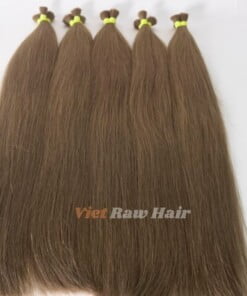 Alternative view of Light Brown #10 Straight Bulk Hair