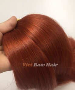 Alternative view of Red Copper Straight Bulk Hair