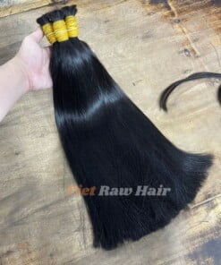 Natural Color Straight Bulk Hair bulk hair extension natural color