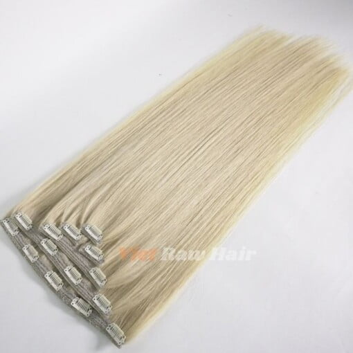 clip in hair extension blonde color