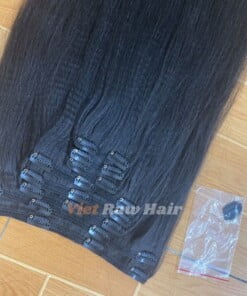 Yaki Straight Black Clip-in Hair Extension clip in hair extension kinky straight