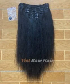 Yaki Straight Black Clip-in Hair Extension