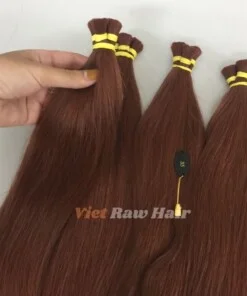Mahogany (Wine Red) Straight Bulk Hair