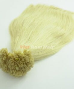Blonde #613 Flat Tip Human Hair Extension flat tip blonde 613 color hair extension