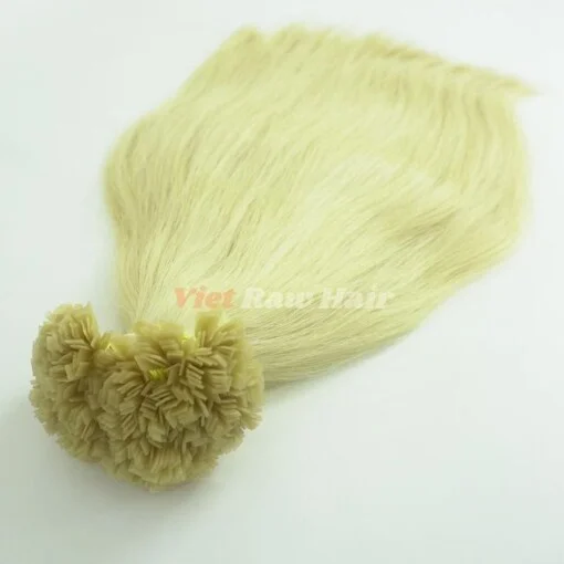 Blonde #613 Flat Tip Human Hair Extension - Image 3