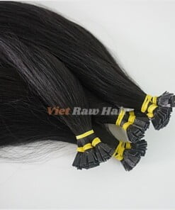 Natural Black Flat Tip Human Hair Extension flat tip extension natural hair vietnam