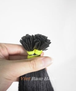 Natural Black Flat Tip Human Hair Extension flat tip hair extension natural color