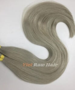 Ash Gray Straight Bulk Hair