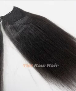 Yaki Straight Ponytail Human Hair Extension