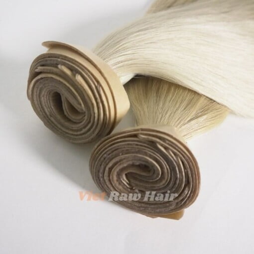 long tape hair extension blonde