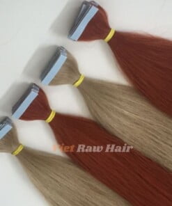 Red Copper Tape In Hair Extension milk tea and red copper hair color tape in extension