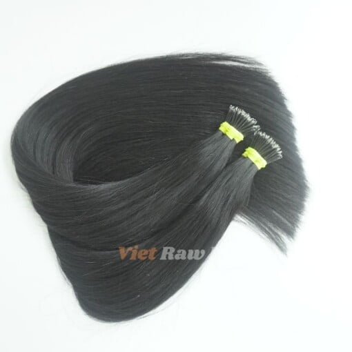 natural black hair color nano tip hair