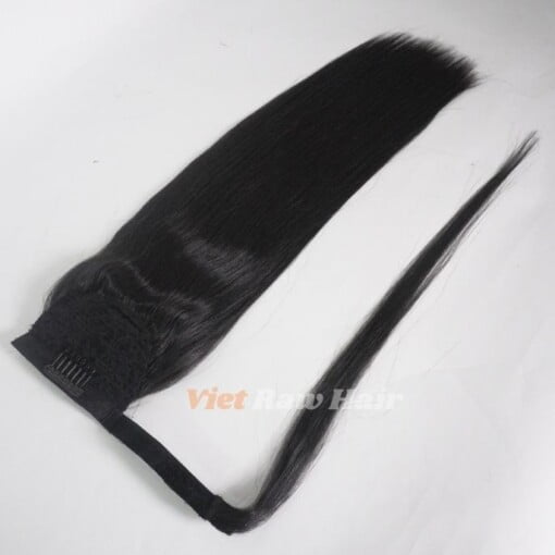 ponytail hair extension natural black 1B color