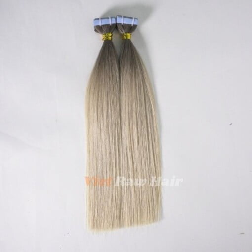 tape hair extension ash blonde 60