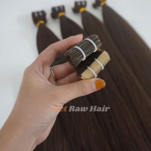 tape in hair extension dark brown