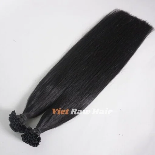 Black Color V Tip Human Hair Extension