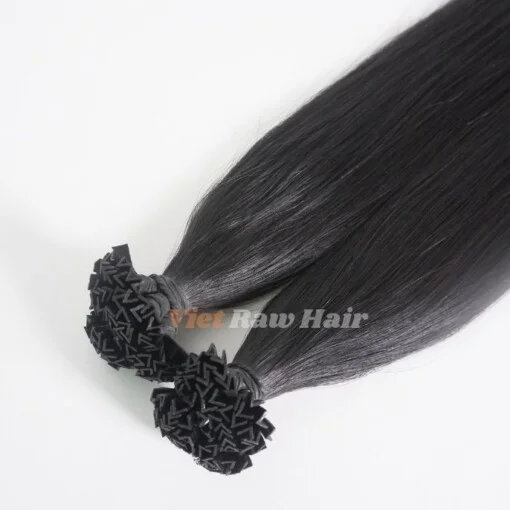 Black Color V Tip Human Hair Extension - Image 4