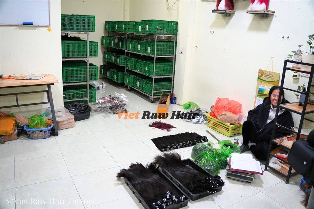 viet raw hair factory ware house 1